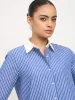 Dazira Relax Fit Shirt-Blue & White sold by Salt Attire