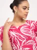 Nebula Round Neck Puff sleeve top-Pink sold by Salt Attire