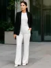 Cleo Formal Side Zip Pant-White sold by Salt Attire