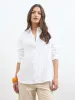 Solace Oversize Drop Shoulder Shirt-White sold by Salt Attire