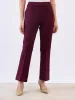 Limitless Bootcut Ponte Pants-Wine sold by Salt Attire