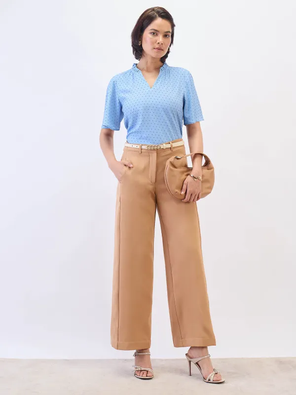 Suave Wide Leg Pants-Tan sold by Salt Attire