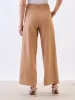 Suave Wide Leg Pants-Tan sold by Salt Attire