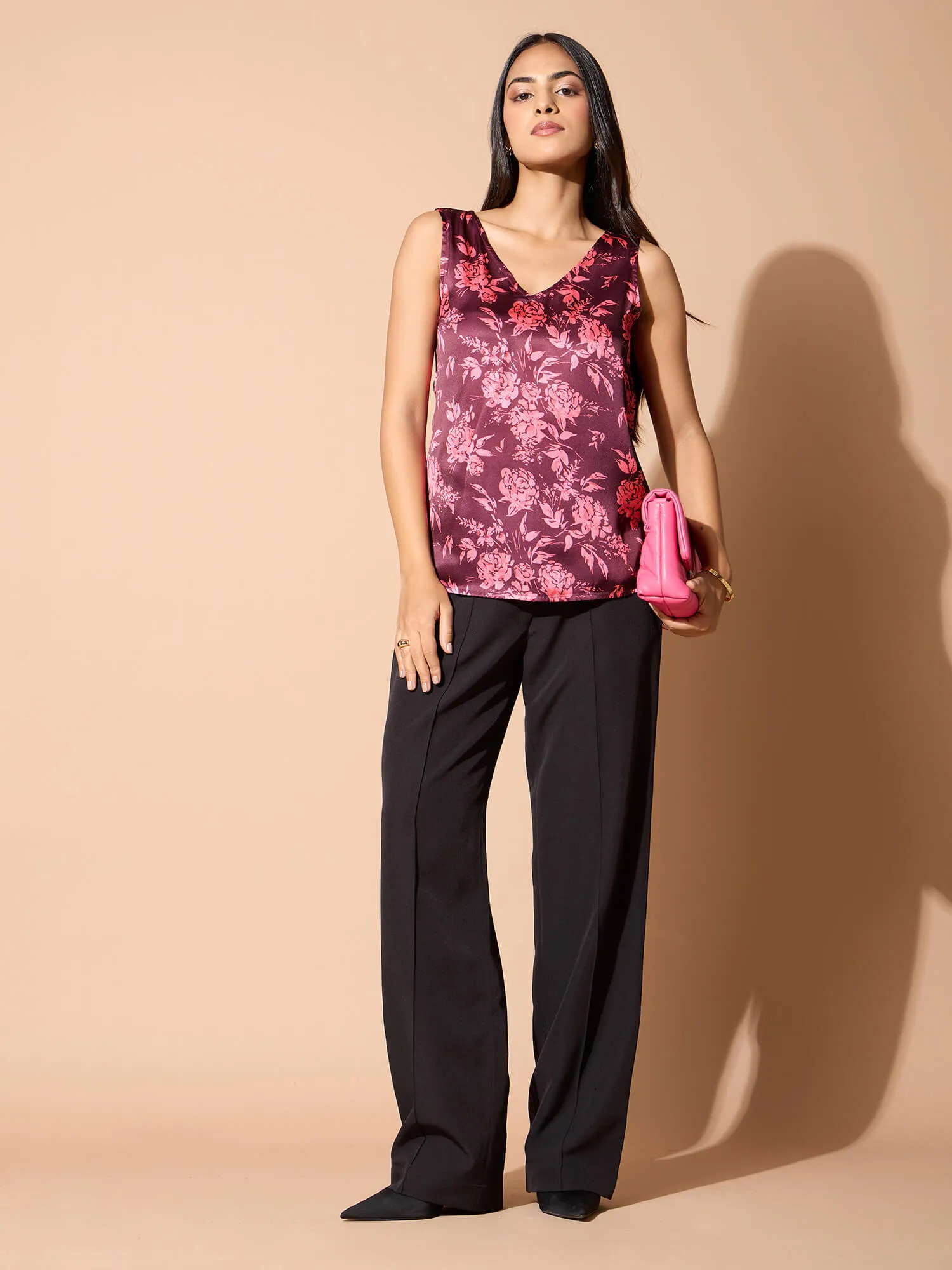 Niranda V Neck Sleeveless Top-Multi sold by Salt Attire product image thumbnail 2