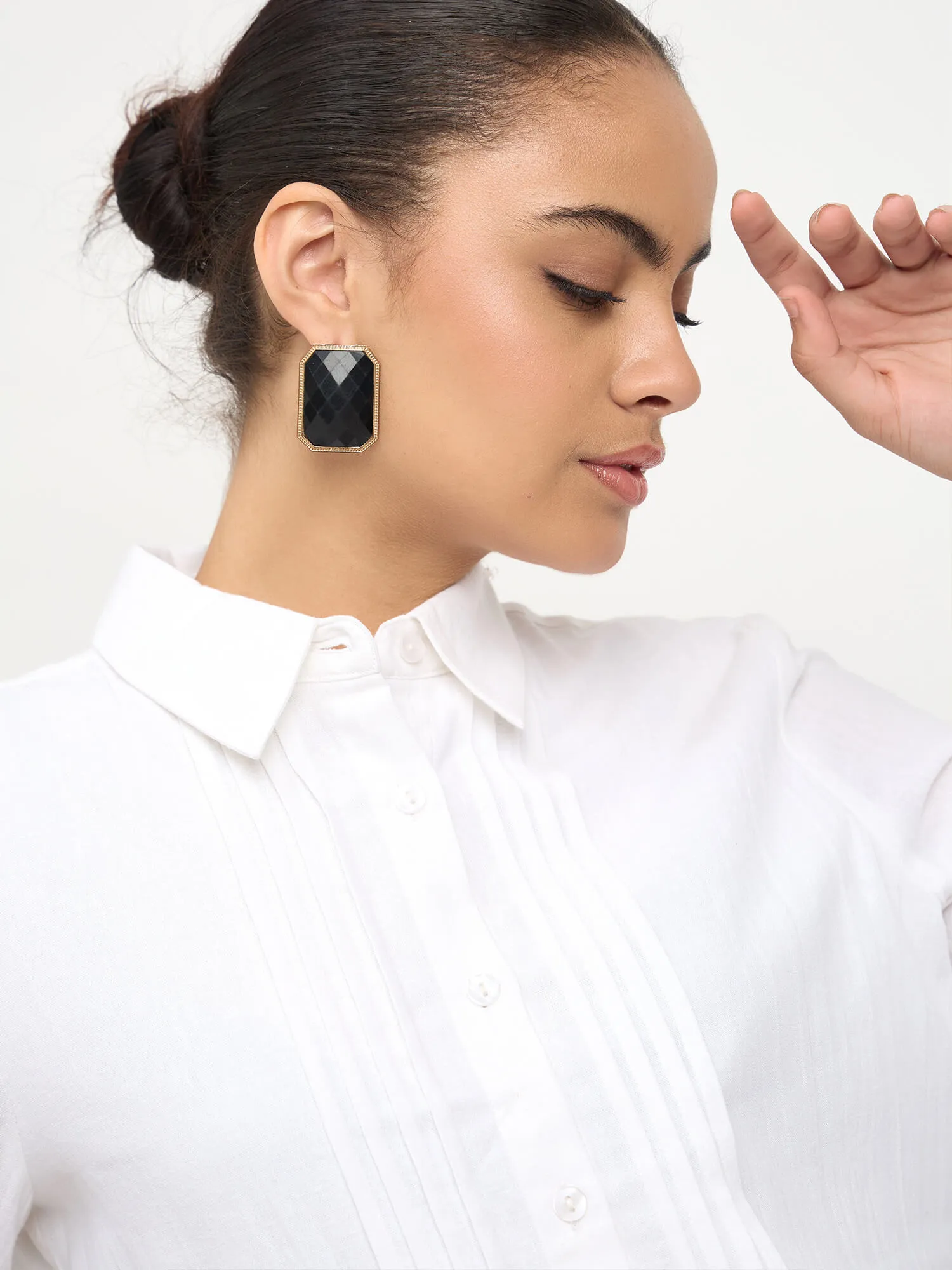 Areum Pintuck Detail Shirt-White sold by Salt Attire product image thumbnail 3