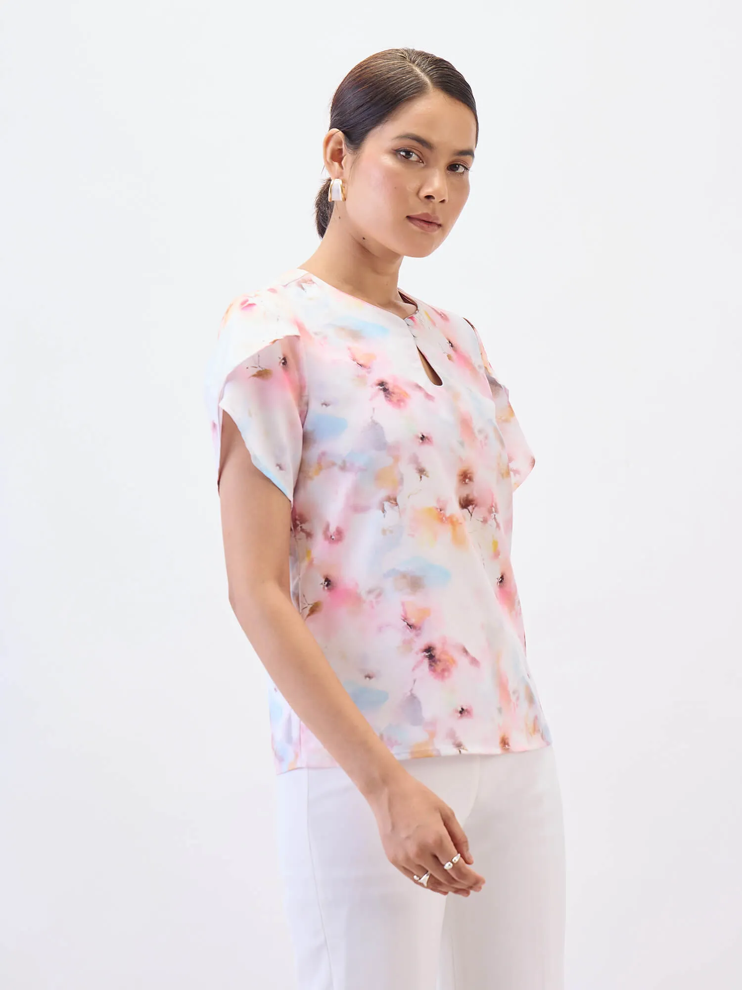 Briza Petal Sleeves Top-Multi sold by Salt Attire product image thumbnail 5