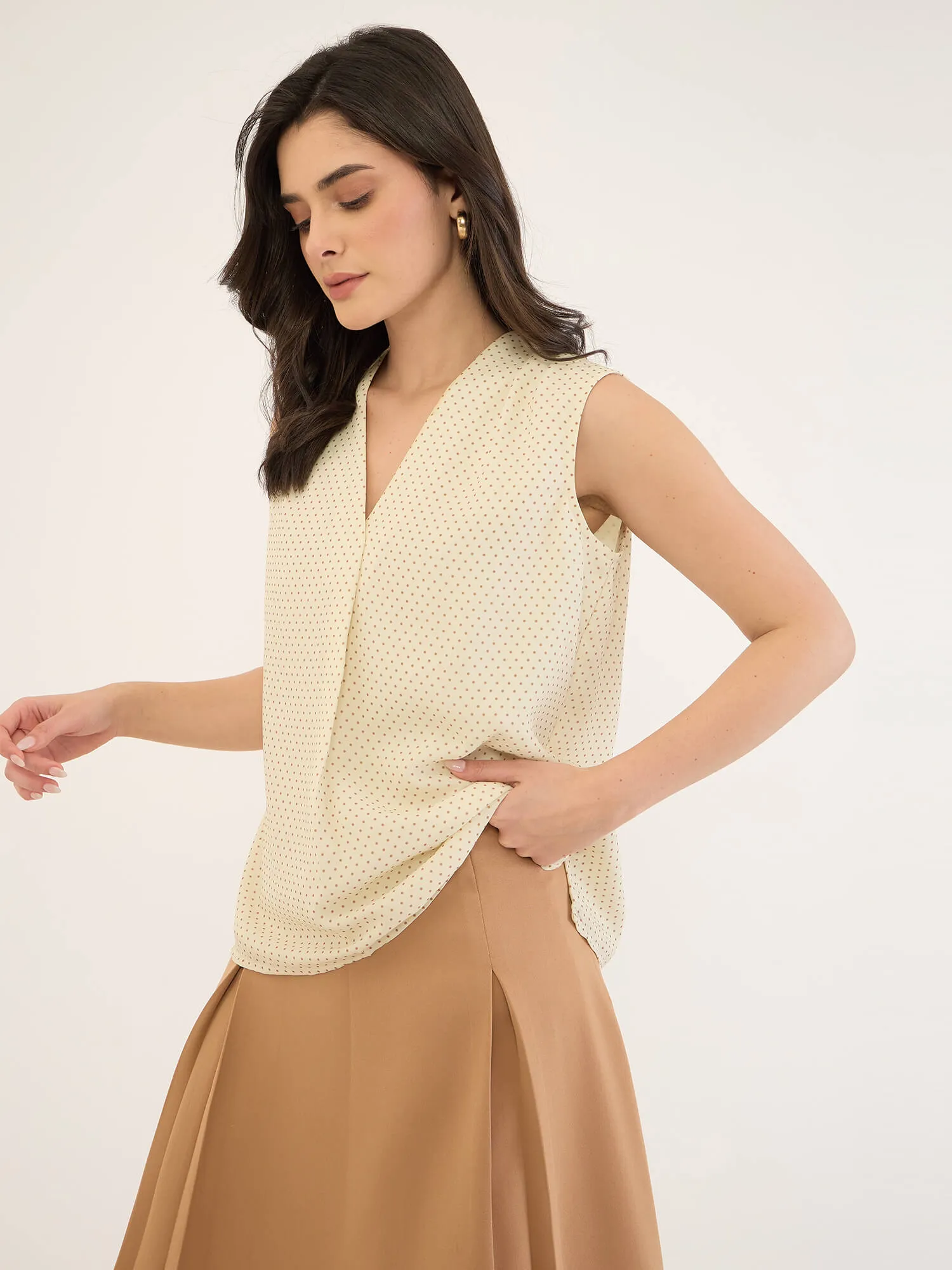 Orlina Pleat Detail Top -Patel Yellow sold by Salt Attire product image thumbnail 4