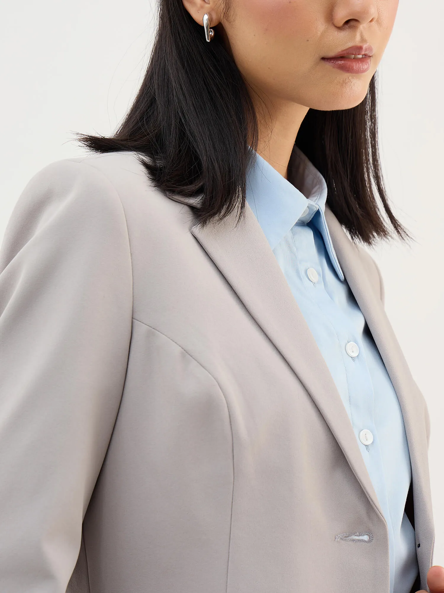 Berlin Single Breasted Blazer-Grey sold by Salt Attire product image thumbnail 3