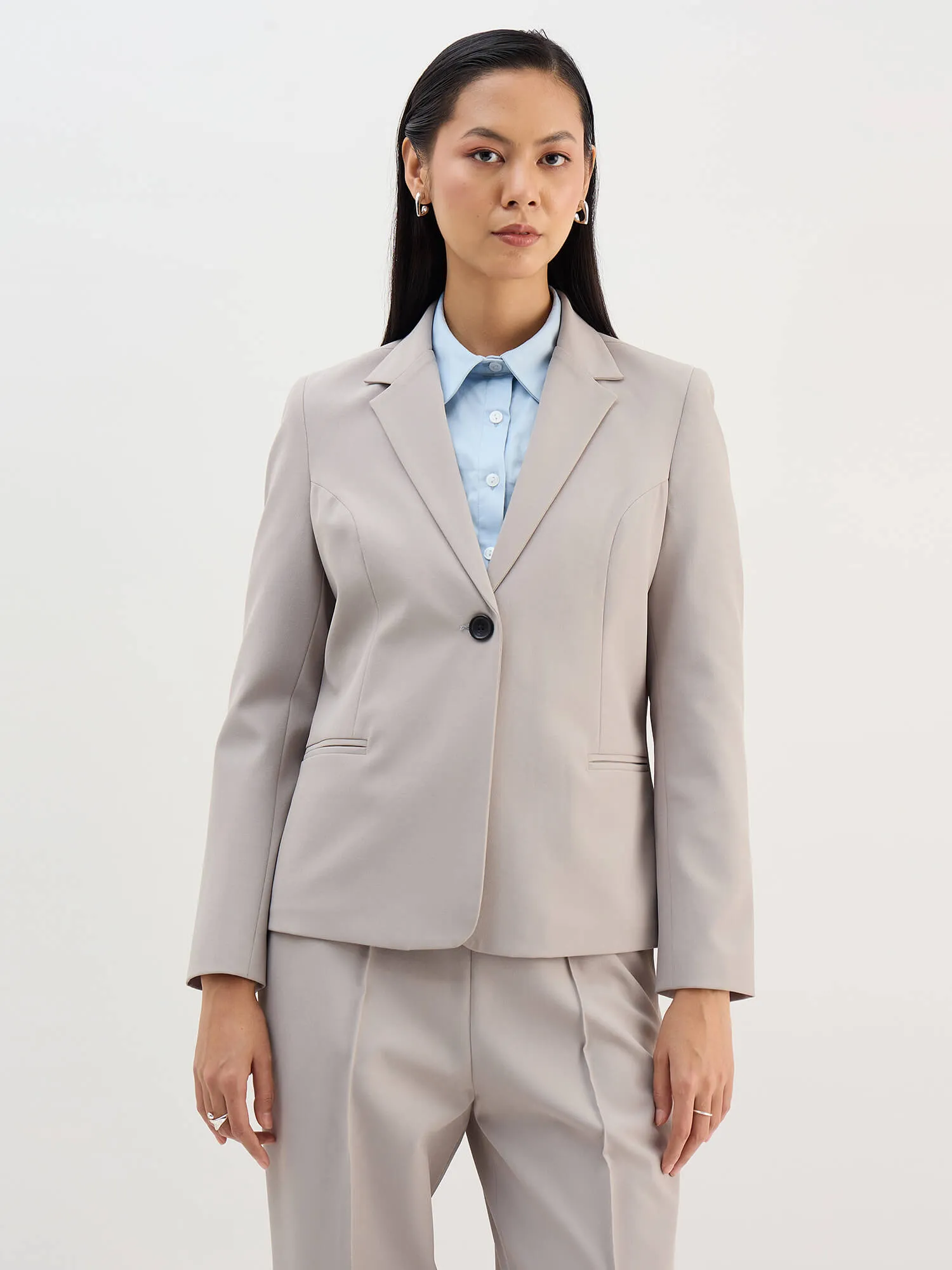 Berlin Single Breasted Blazer-Grey sold by Salt Attire product image thumbnail 2