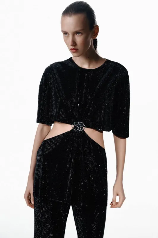 Shimmering Cutout T-shirt sold by Santa Brand