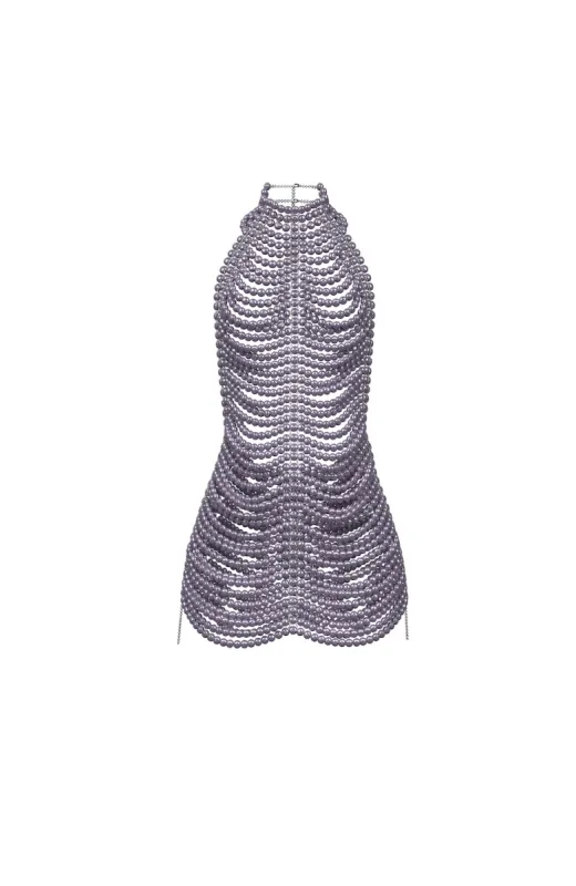 Brown Pearl Dress sold by Santa Brand