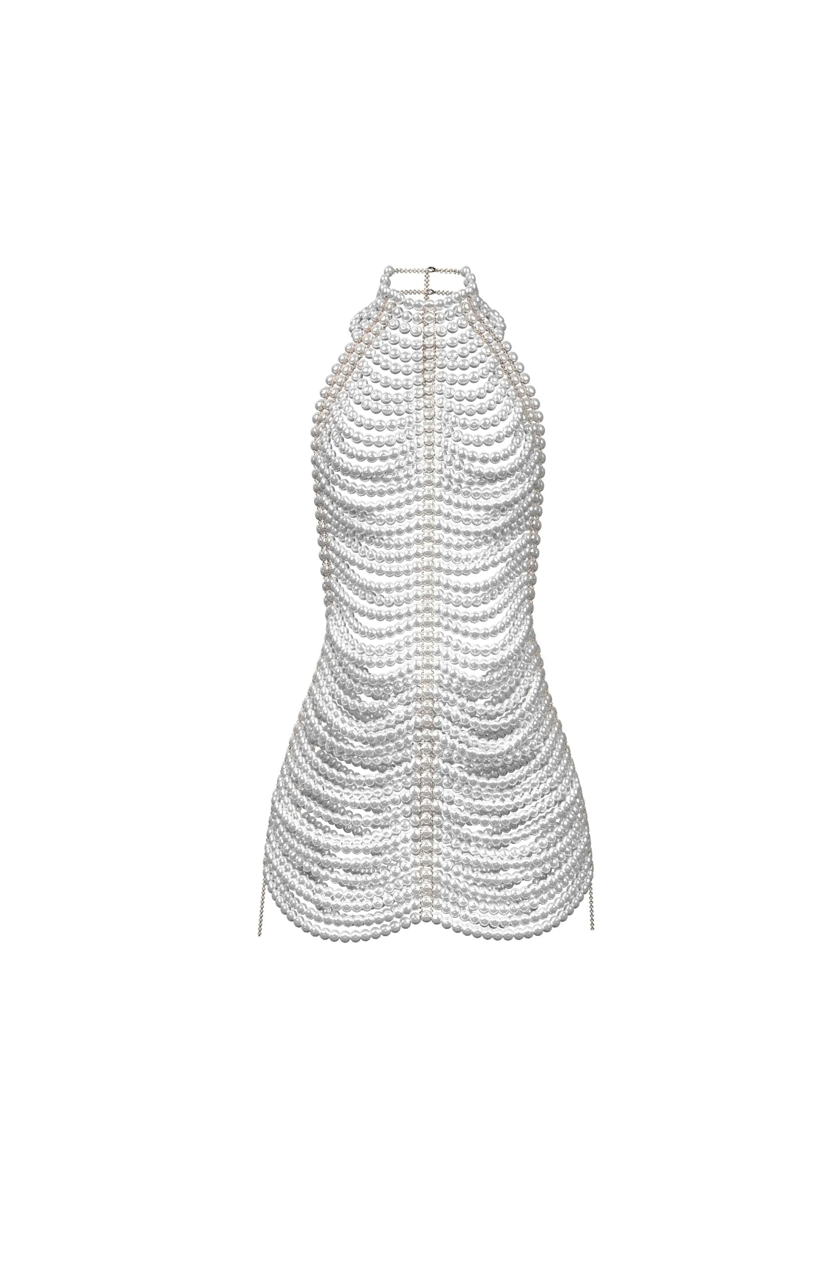 White Pearl Dress sold by Santa Brand