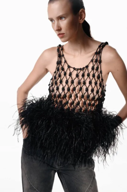 Tank Top with Feathers sold by Santa Brand