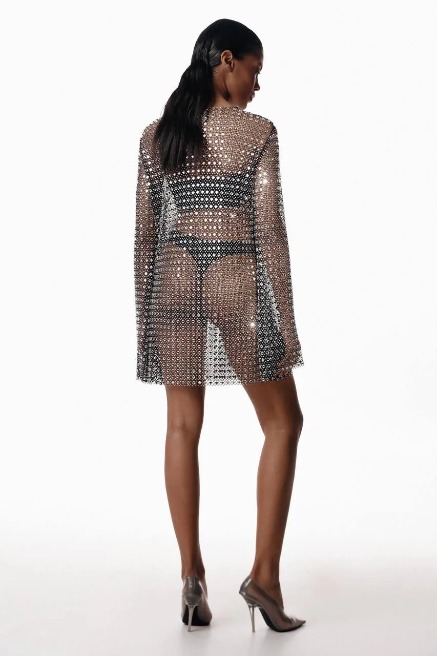 Flared Mini Mesh Dress sold by Santa Brand product image thumbnail 4