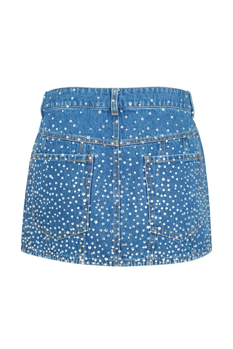 Denim Mini Skirt sold by Santa Brand product image thumbnail 2