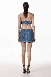Denim Mini Skirt sold by Santa Brand product image thumbnail 5
