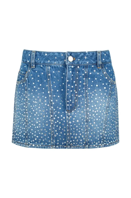 Denim Mini Skirt sold by Santa Brand