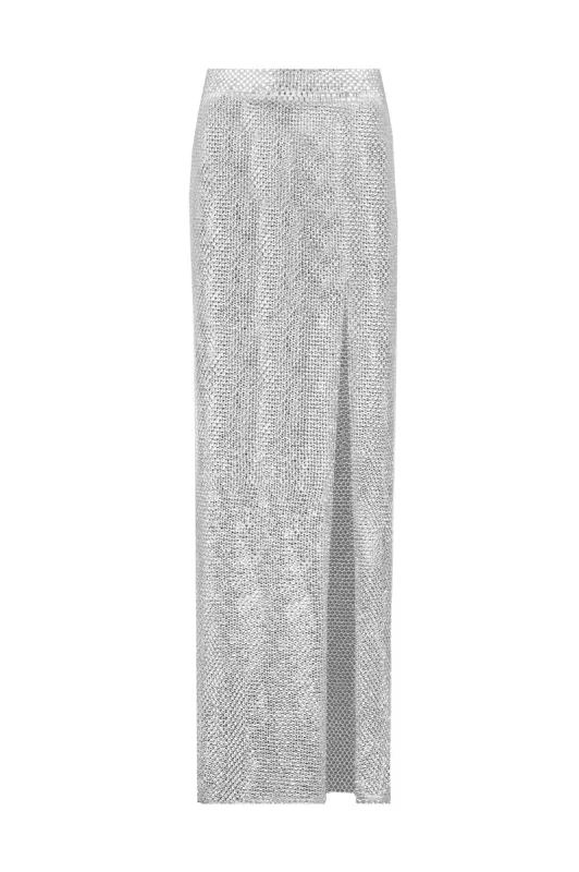 Maxi skirt in White sold by Santa Brand