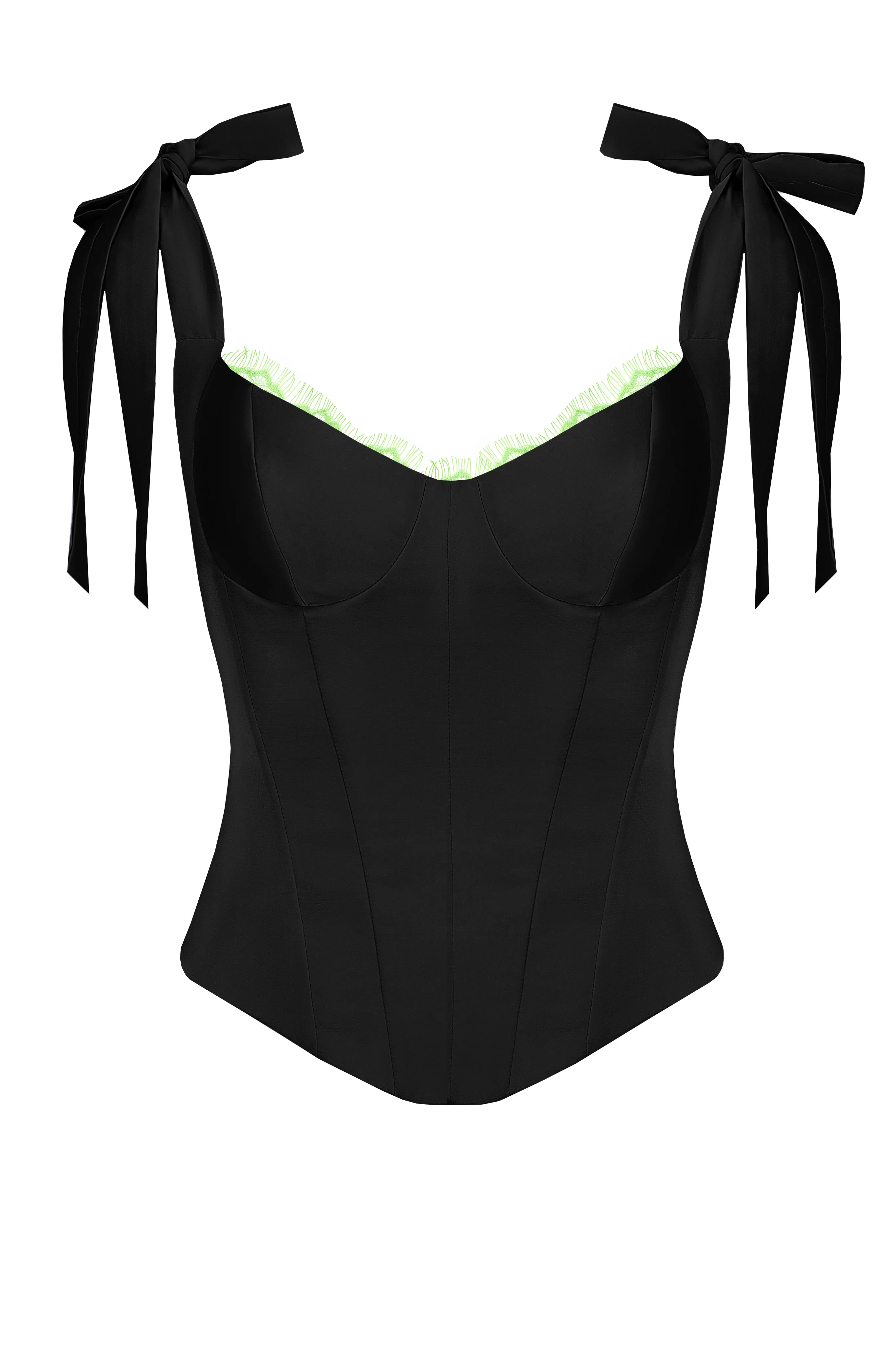 Corset w/Ties Black sold by Santa Brand