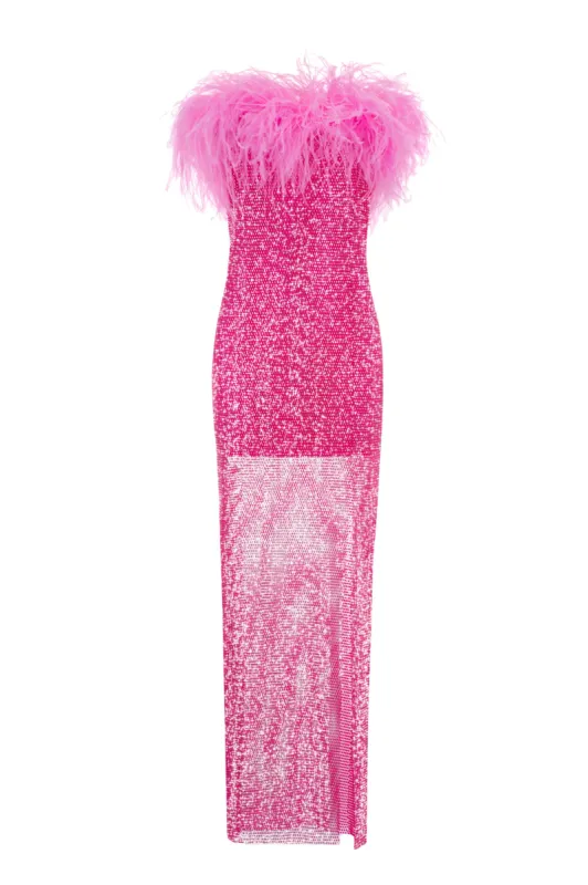 Dress w/Feathers sold by Santa Brand