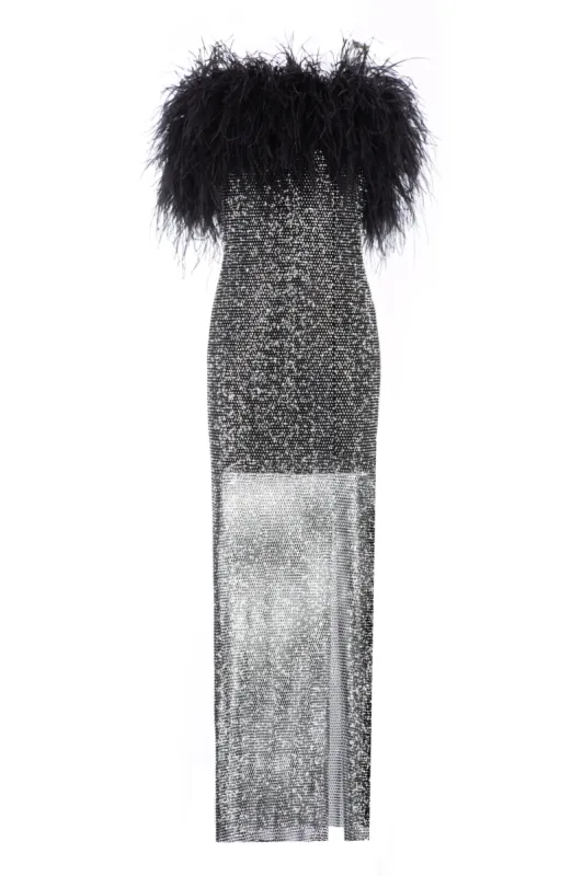 Dress w/Feathers sold by Santa Brand