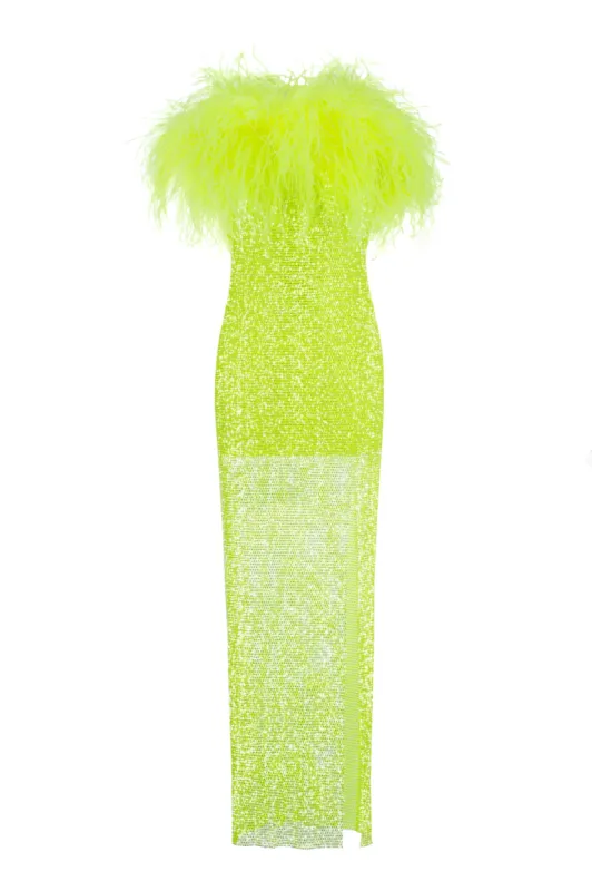 Dress w/Feathers sold by Santa Brand