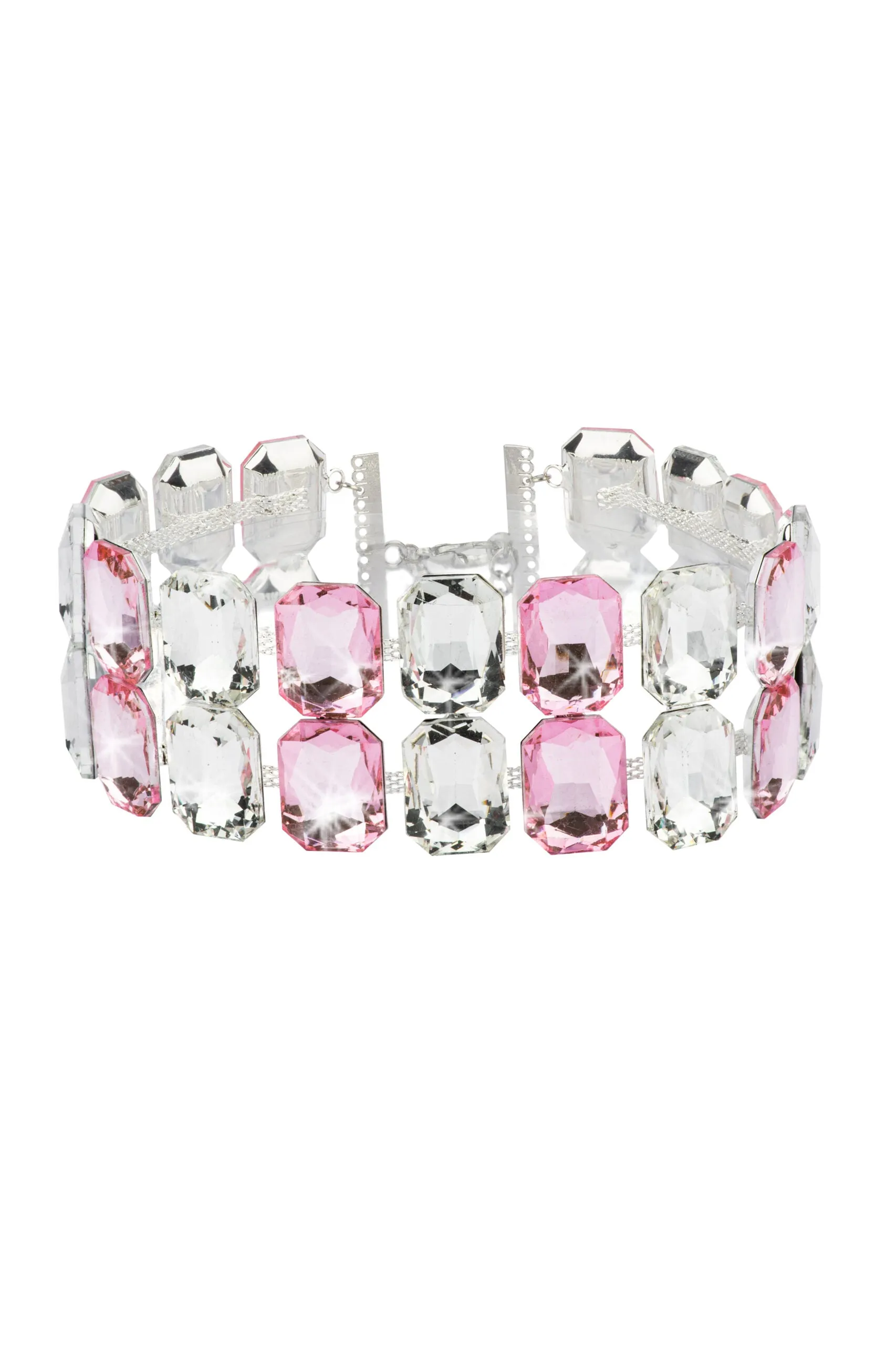 Crystal Choker Mix Pink&Clear sold by Santa Brand