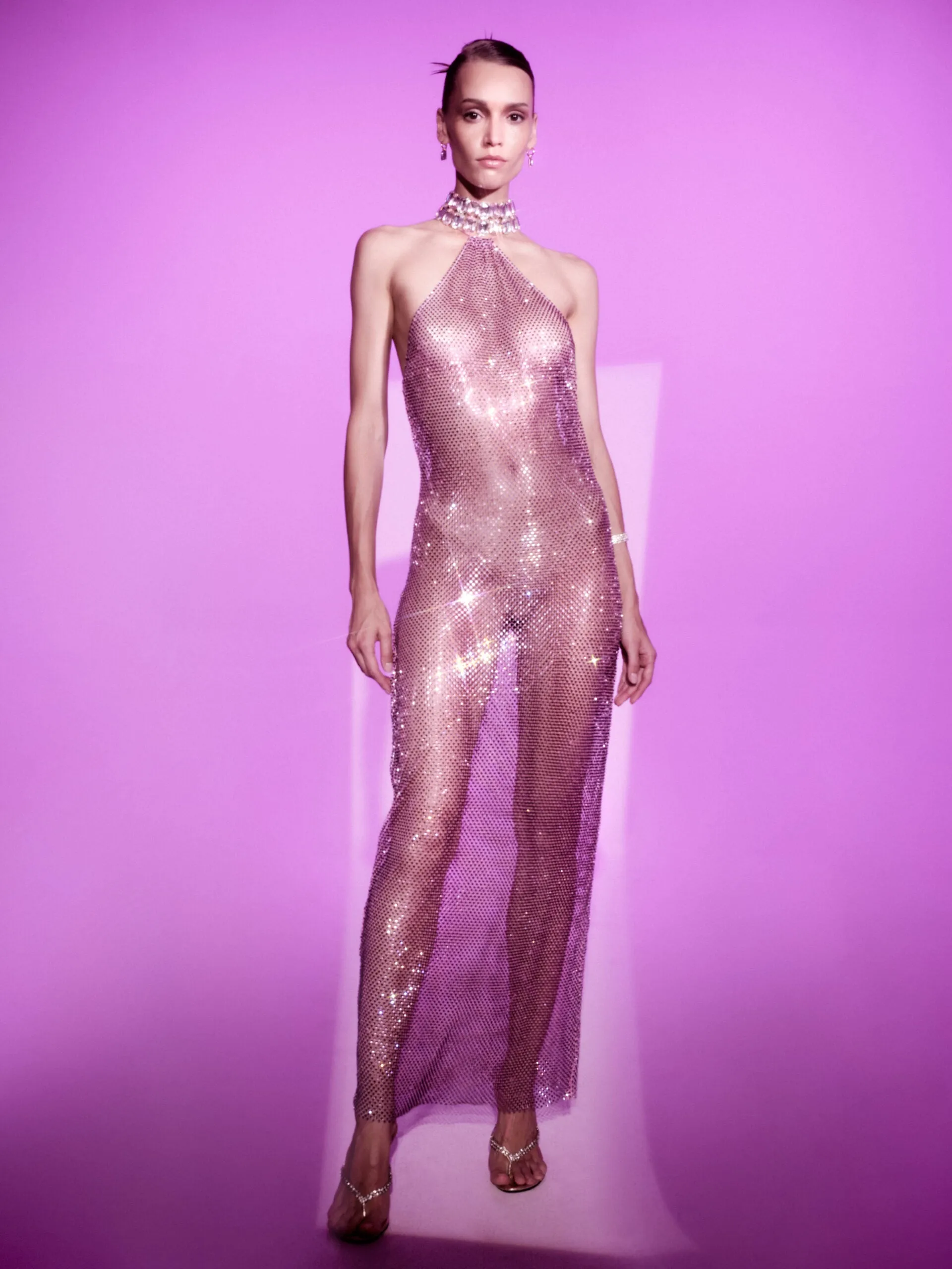 Maxi Dress with Open Back Pink sold by Santa Brand product image thumbnail 3