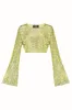 Cropped Top With Flared Sleeves sold by Santa Brand