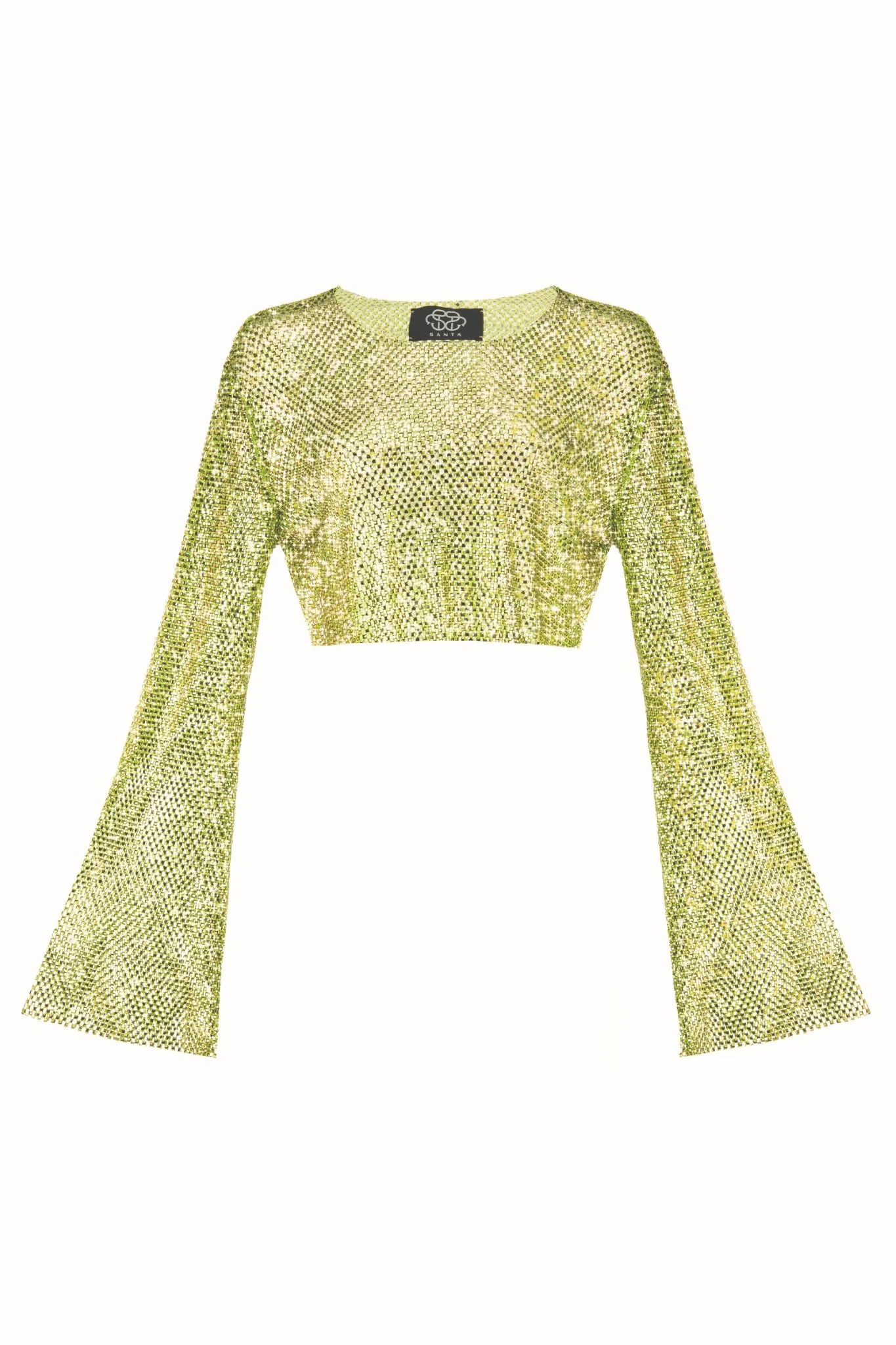 Cropped Top With Flared Sleeves sold by Santa Brand