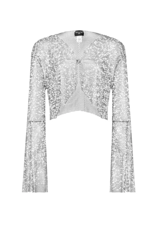 Sparkle Silver Flared Top sold by Santa Brand