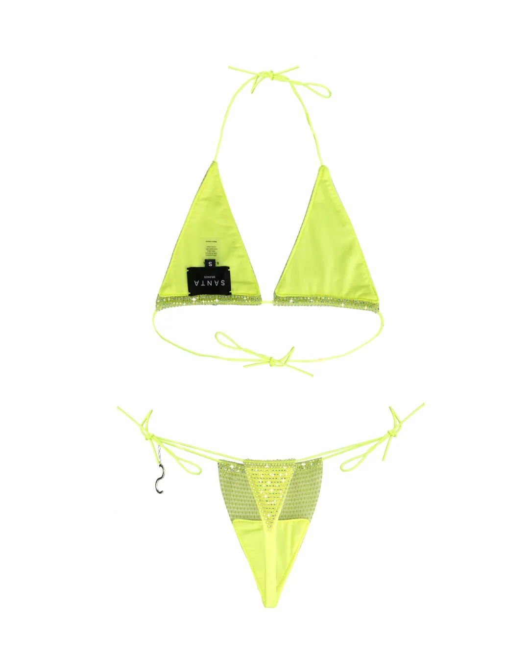 Neon Yellow Triangle Orchid Bikini sold by Santa Brand product image thumbnail 4