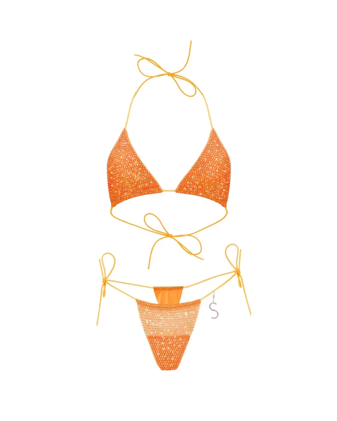 Orange Triangle Orchid Bikini sold by Santa Brand product image thumbnail 5