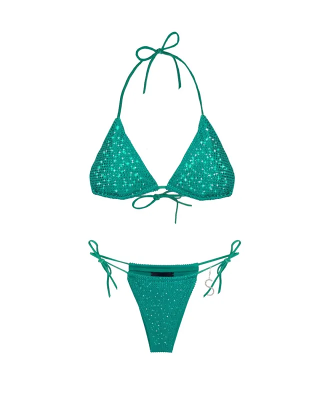 Emerald Triangle Dahlia Bikini sold by Santa Brand