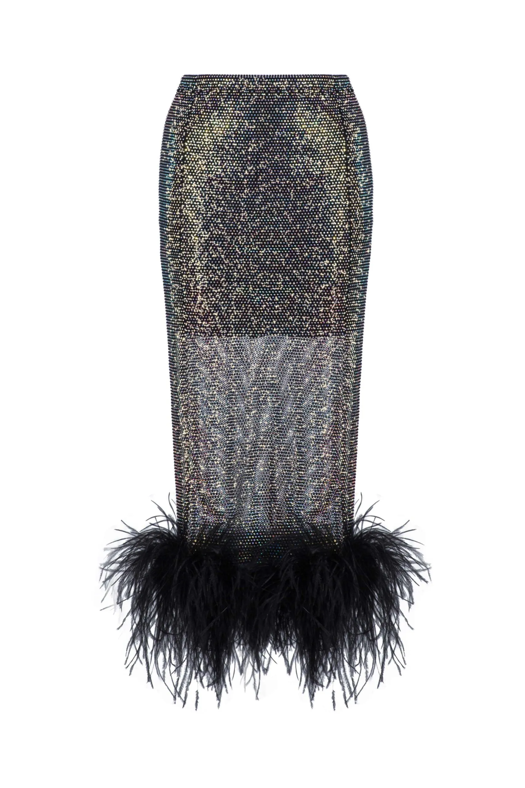 Midi Feathers Skirt sold by Santa Brand