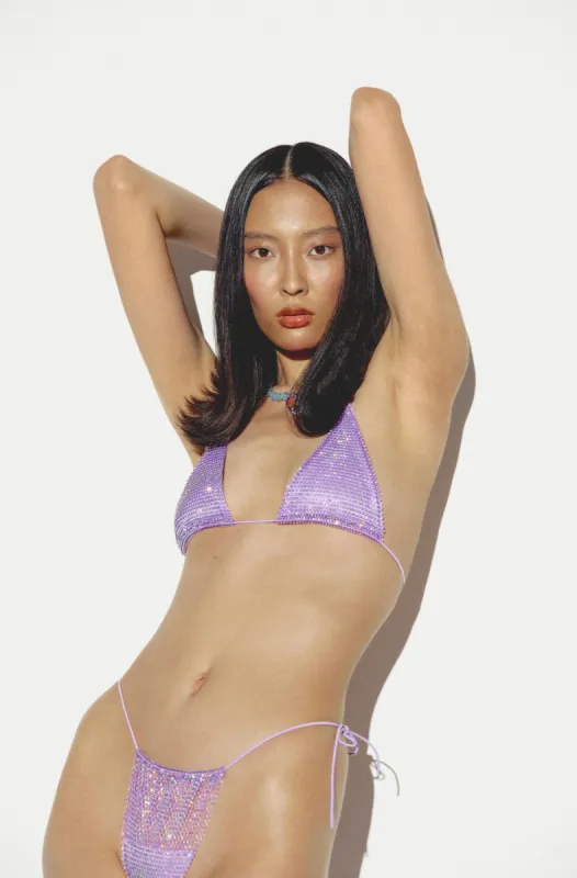Purple Triangle Orchid Bikini sold by Santa Brand