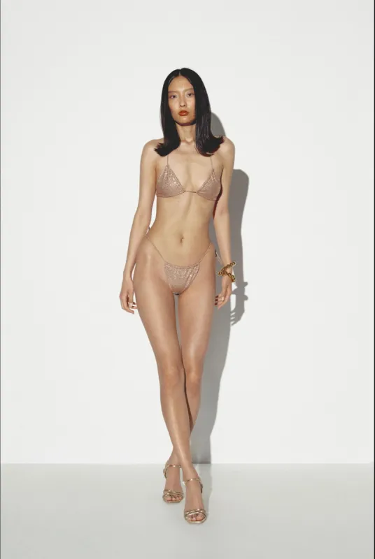 Nude Triangle Dahlia Bikini sold by Santa Brand