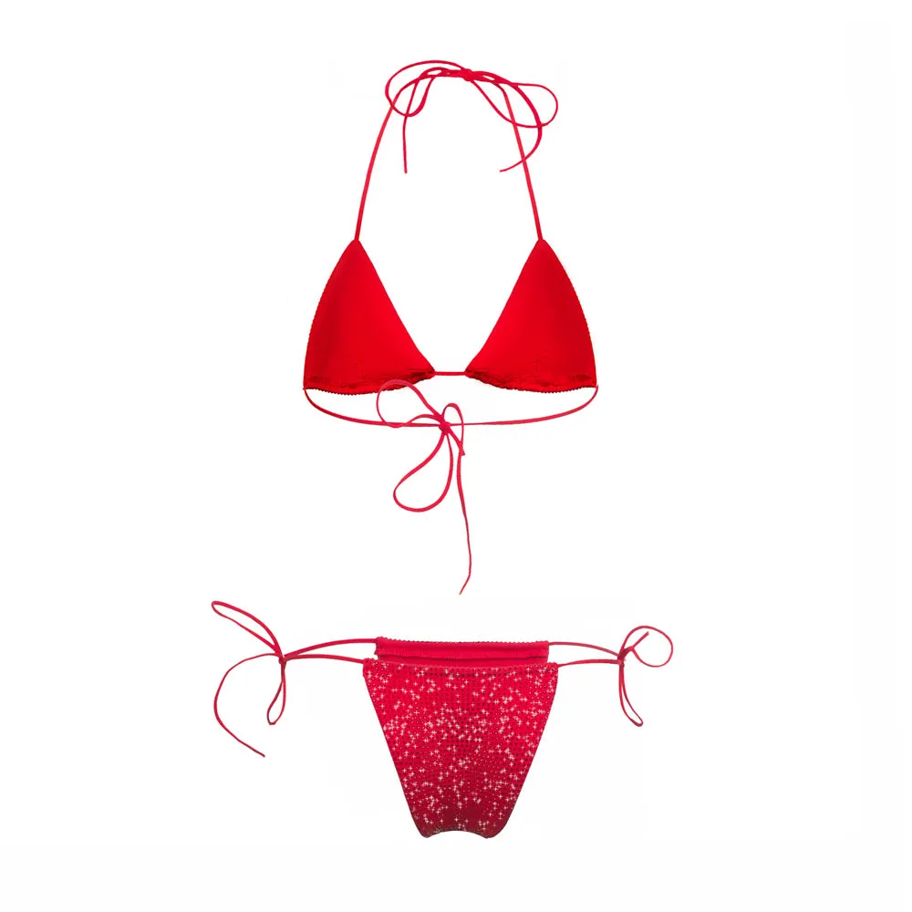 Red Triangle Dahlia Bikini sold by Santa Brand product image thumbnail 2