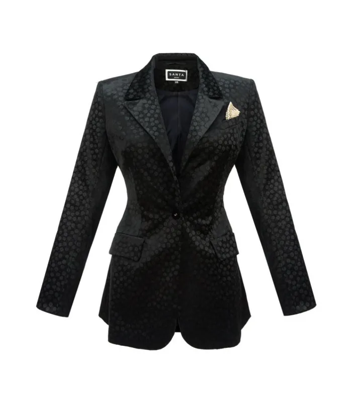 Flowers Velvet Jacket sold by Santa Brand