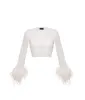 Sparkle Feathers Crop Top sold by Santa Brand