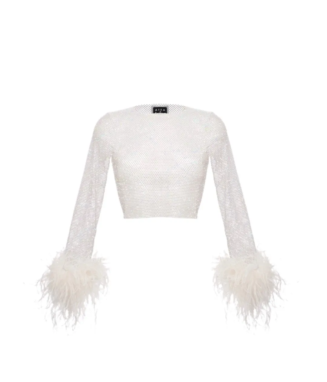 Sparkle Feathers Crop Top sold by Santa Brand product image thumbnail 4