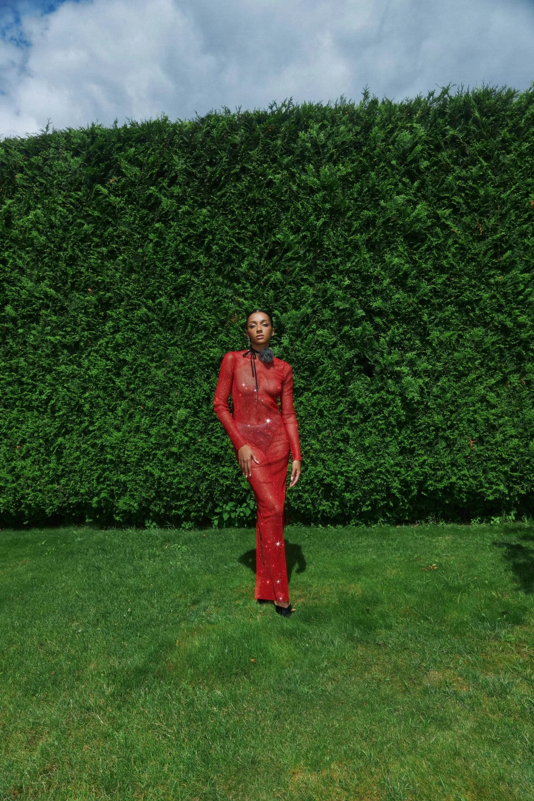 Sparkle Maxi Dress with Bow sold by Santa Brand product image thumbnail 4