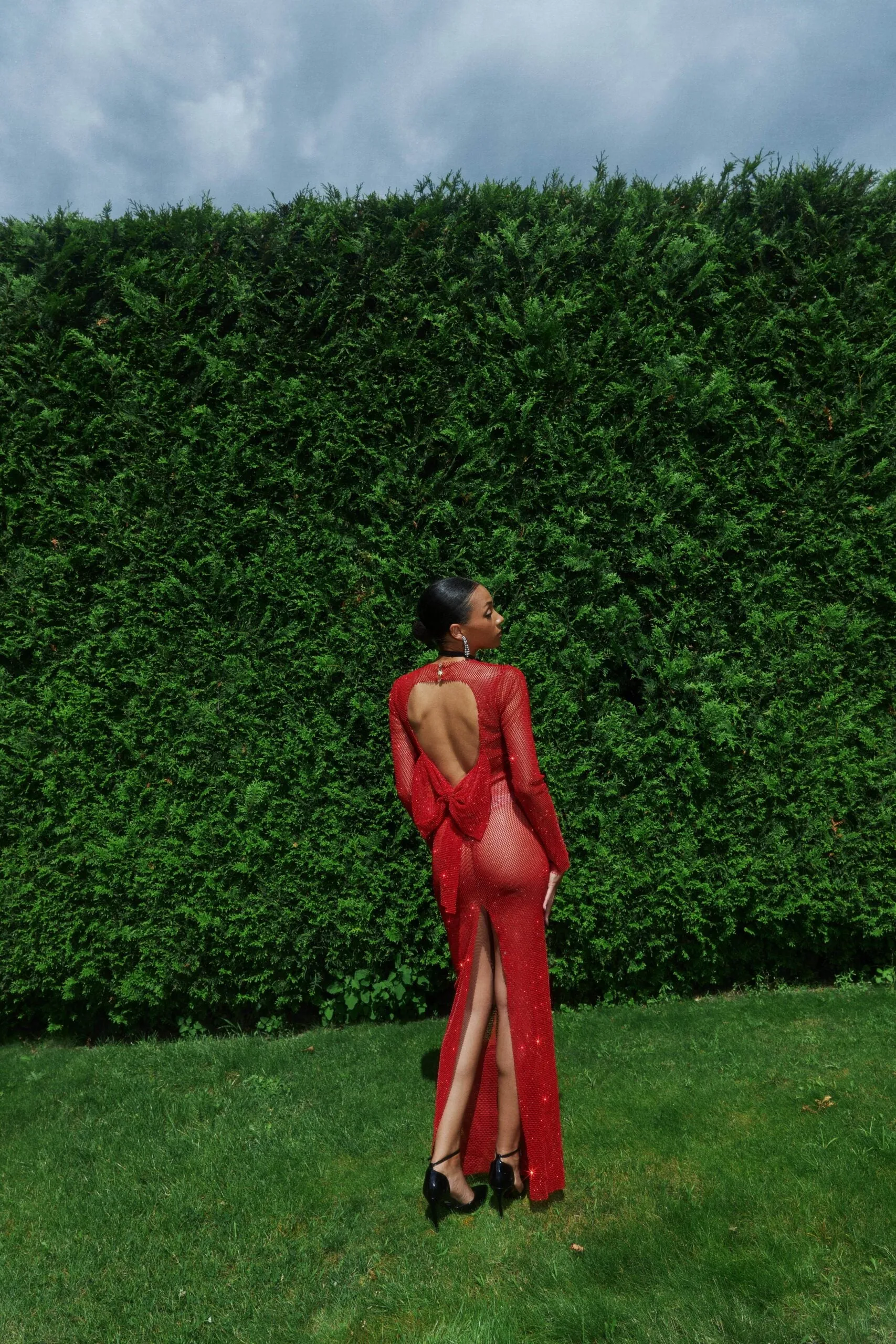 Sparkle Maxi Dress with Bow sold by Santa Brand product image thumbnail 5