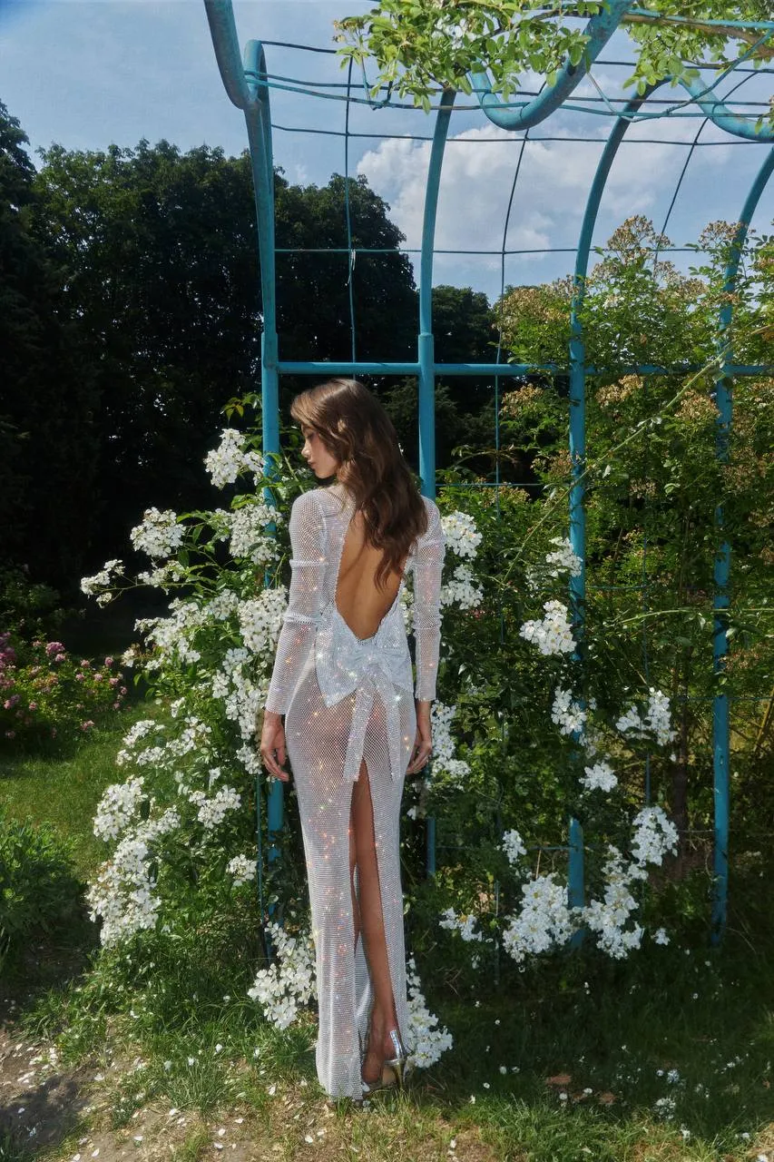 Sparkle Maxi Dress with Flower sold by Santa Brand product image thumbnail 4