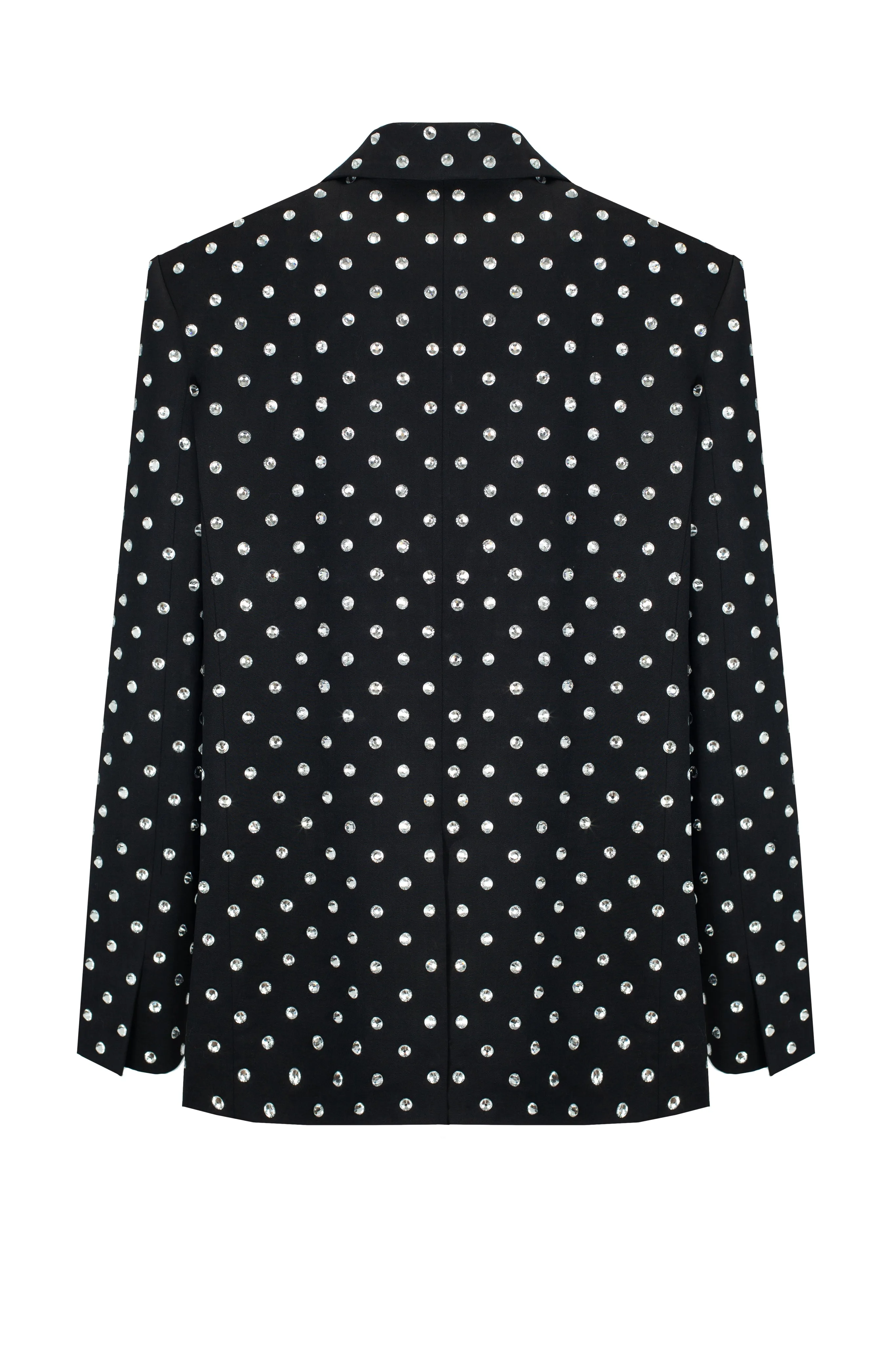 Crystal Rhinestone Embellished Blazer in Black sold by Santa Brand product image thumbnail 2