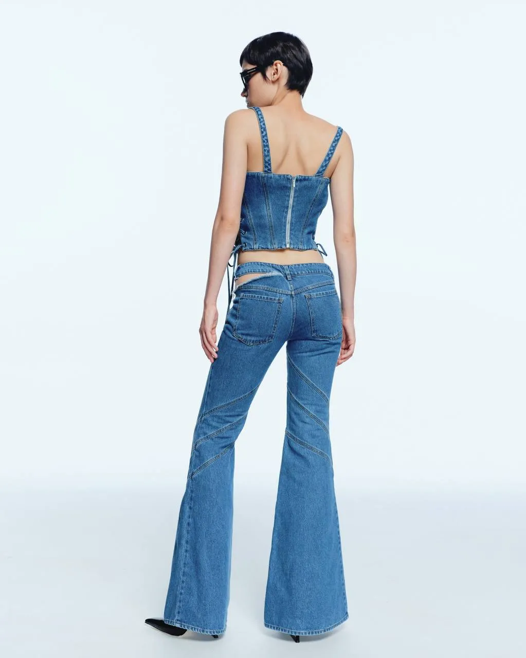 Flared Jeans with Open Hip sold by Santa Brand product image thumbnail 4