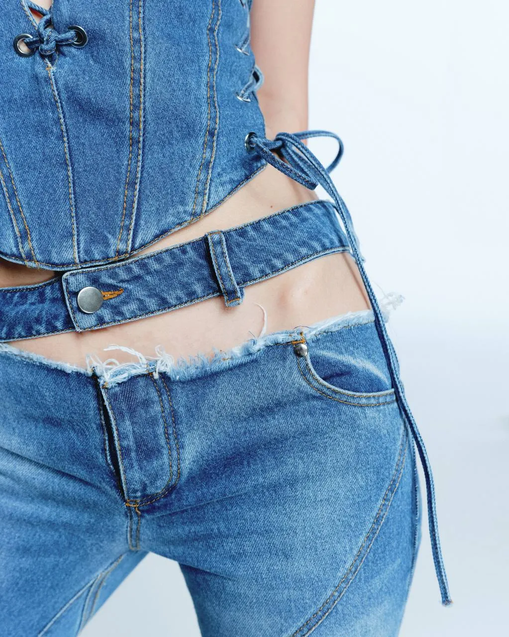 Flared Jeans with Open Hip sold by Santa Brand product image thumbnail 5