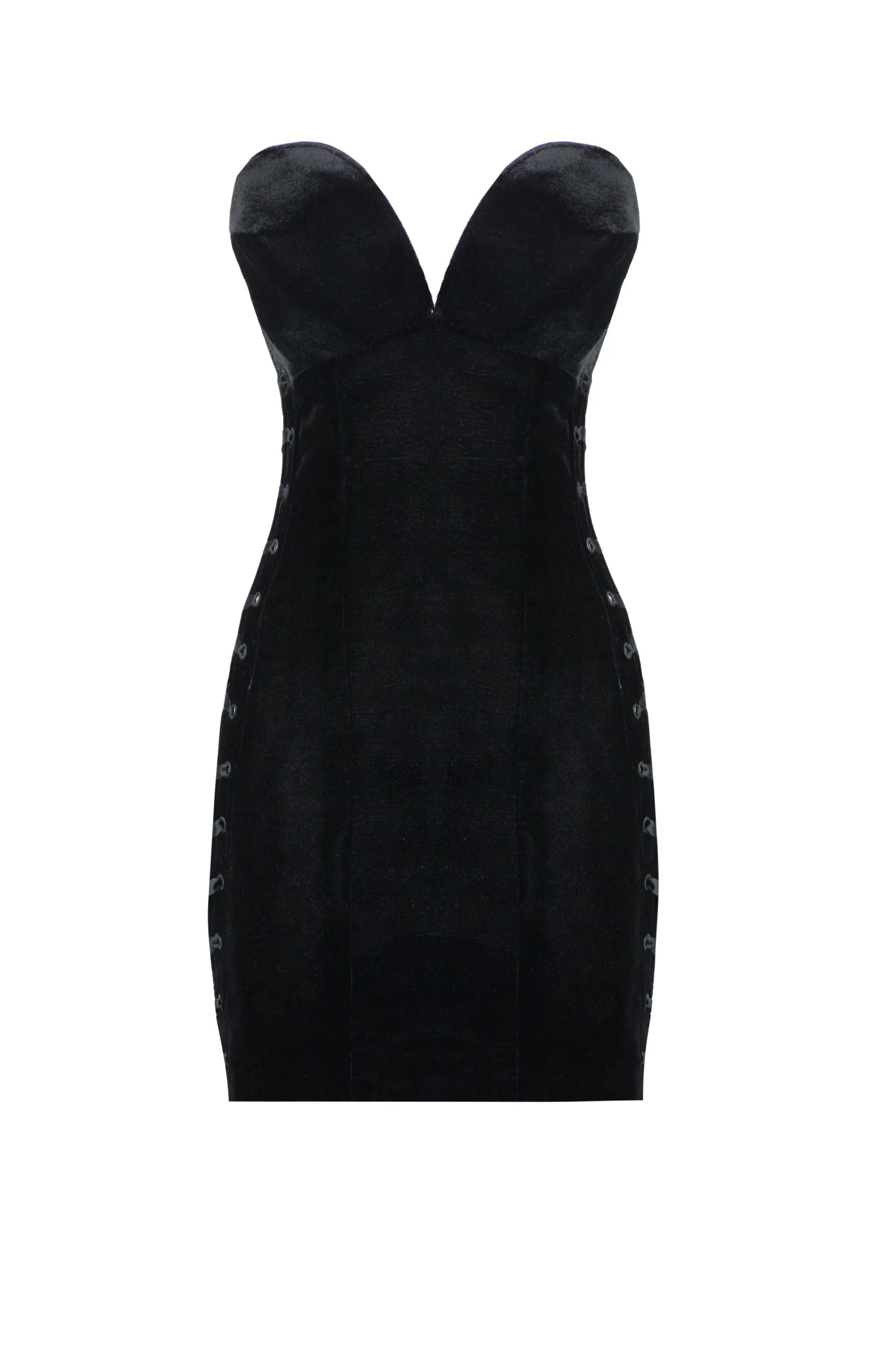 Black Velvet Dress with Cones sold by Santa Brand