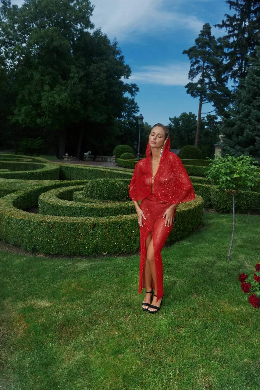 Sparkle Hooded Cape sold by Santa Brand product image thumbnail 3