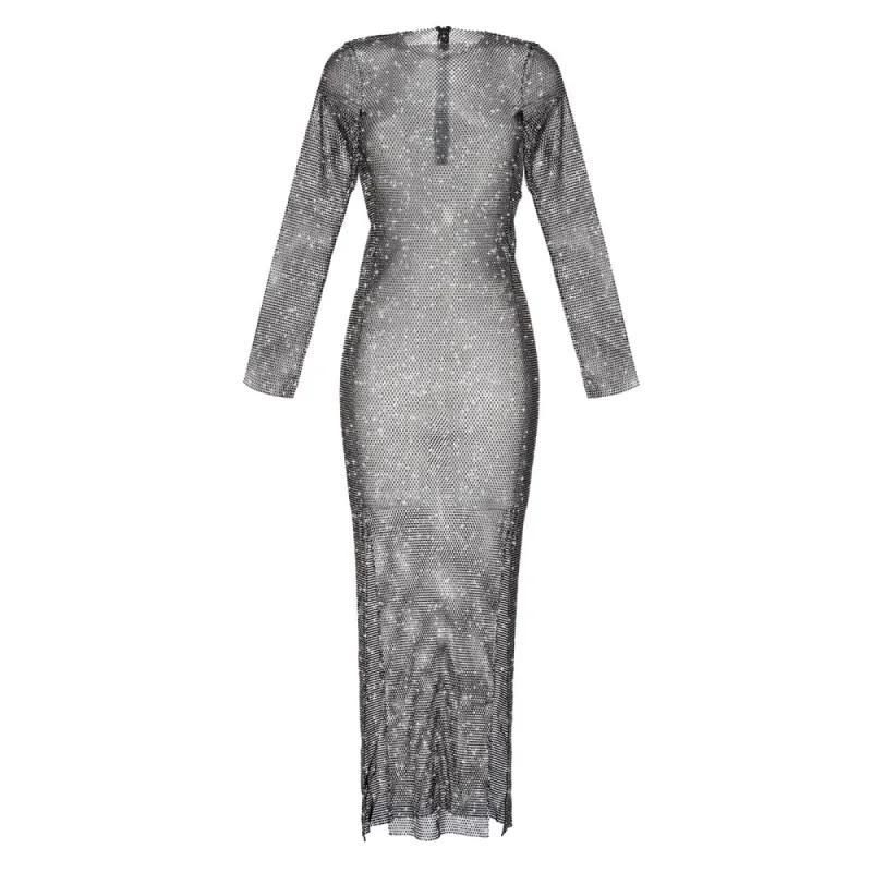Black Diamonds Maxi Dress sold by Santa Brand